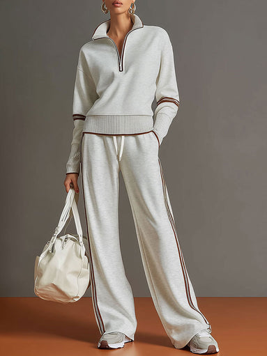 Wide Elegance - Conjunto Blusa y Pantalón